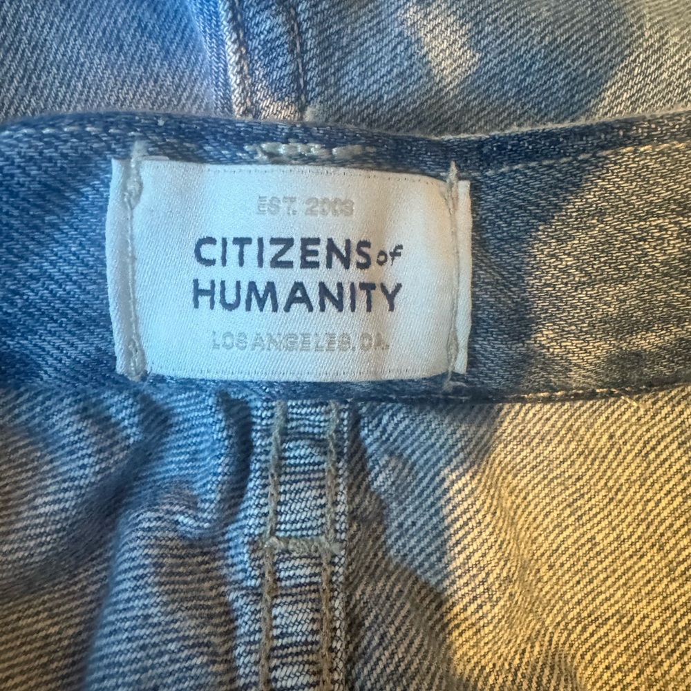 Citizens of Humanity Vintage Wide-Leg Button Fly Jeans — Size 26 - Picture 5 of 7